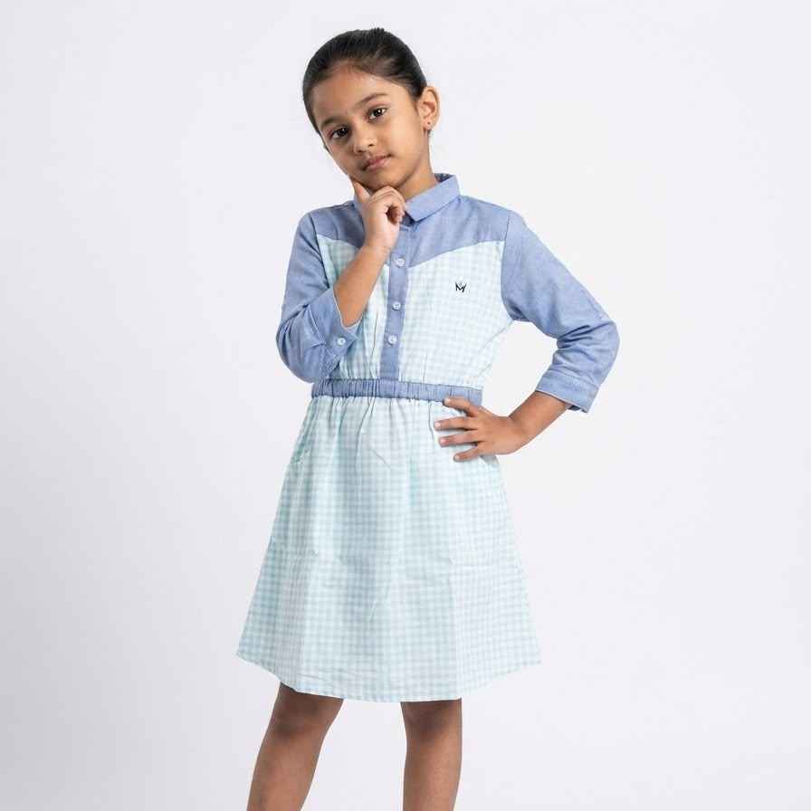 Two-Tone Utility Style Dress
